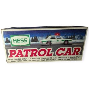 Vintage 1993 Hess Toy Patrol Car, Lights, Flashers, Siren, Factory Sealed
